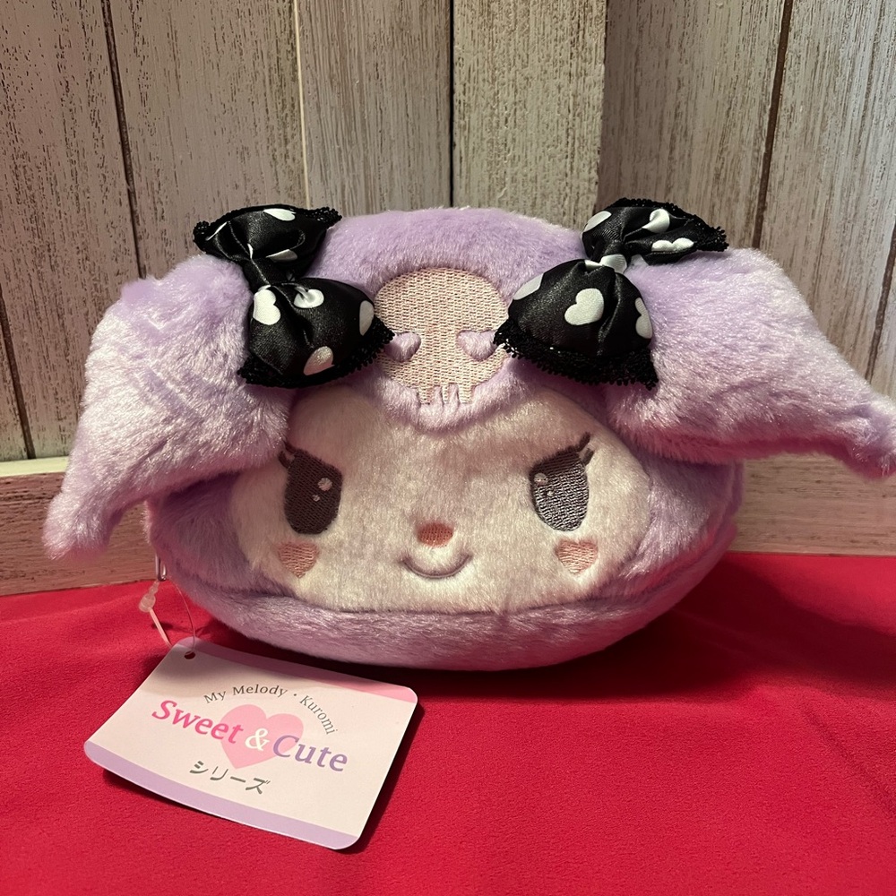Purple Plush bag my melody kuromi